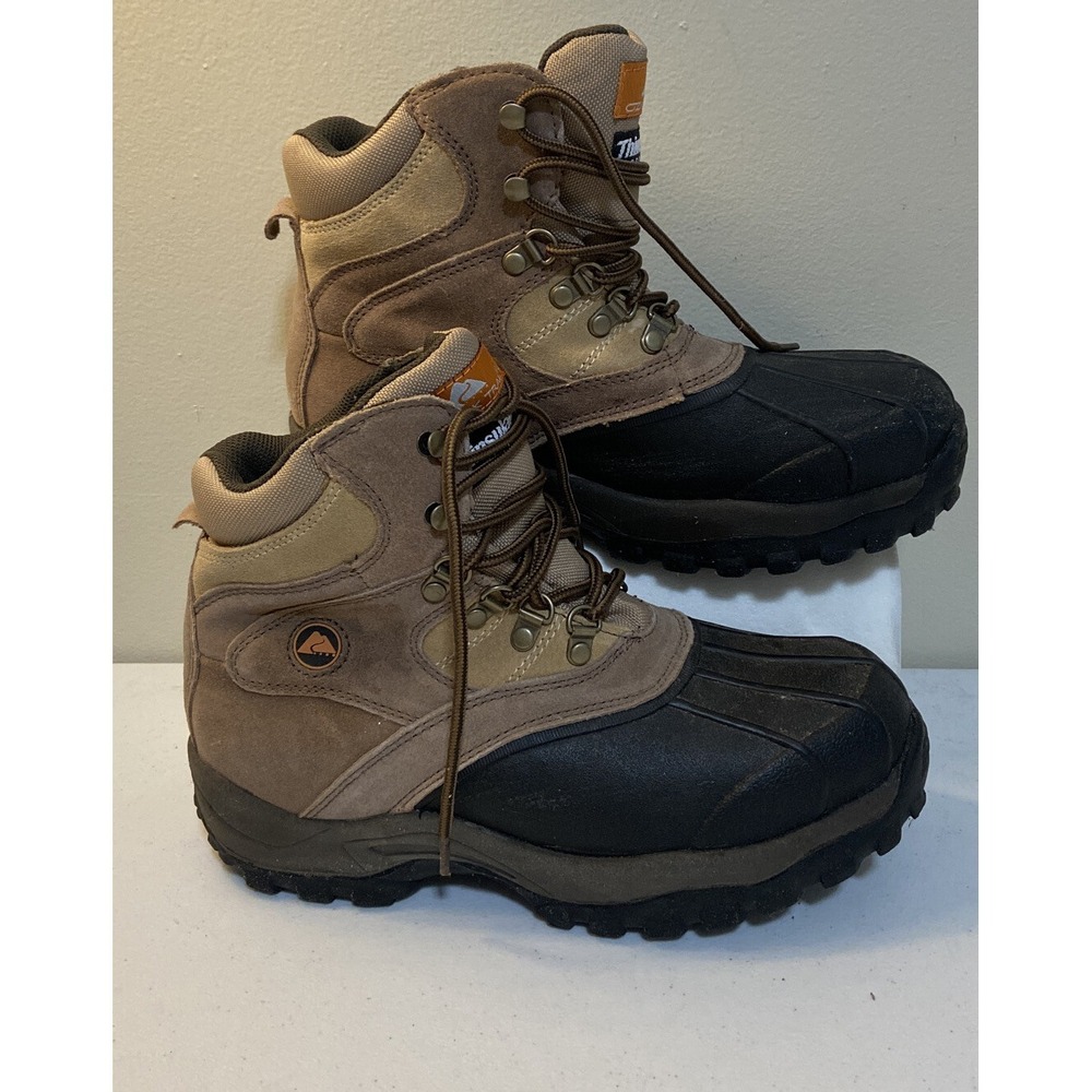 Ozark Trail Womens Eagle Duck Boots Lined Thinsulate Leather Sz 11 Warm Nice